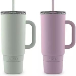 Ello Port 40-oz. Stainless Steel Tumbler with Handle, Assorted Colors, 2 pk.