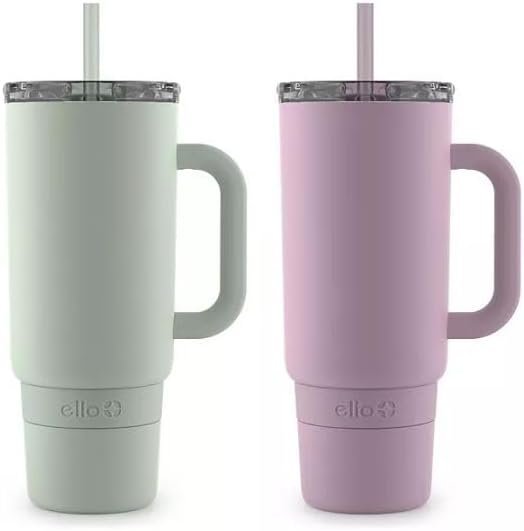 Ello Port 40-oz. Stainless Steel Tumbler with Handle, Assorted Colors, 2 pk.