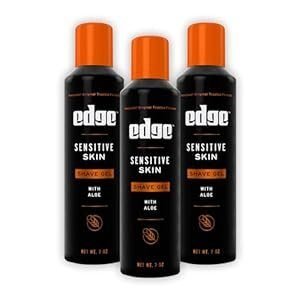 Edge Sensitive Skin Shaving Gel for Men, 9.5 oz., 3 pk.