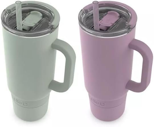 Ello Port 40-oz. Stainless Steel Tumbler with Handle, Assorted Colors, 2 pk.