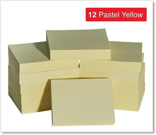 Universal Self-Stick Note Pads, 3 x 3, Yellow, 100-Sheet, 12/Pack