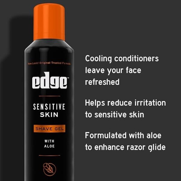 Edge Sensitive Skin Shaving Gel for Men, 9.5 oz., 3 pk.