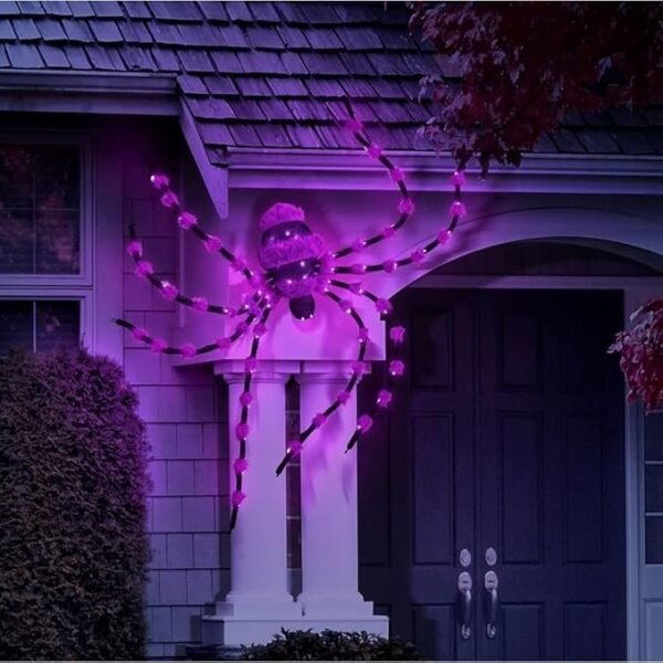 Member's Mark Oversized Pre-Lit Furry Spider, Assorted Colors