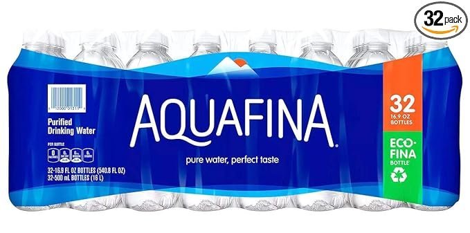 Aquafina Purified Drinking Water 16.9 oz., 32 pk.