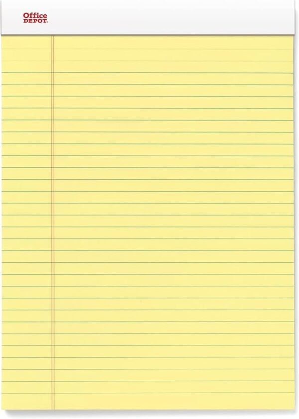 Member's Mark Legal Writing Pad - Perforated Canary 15-Pack