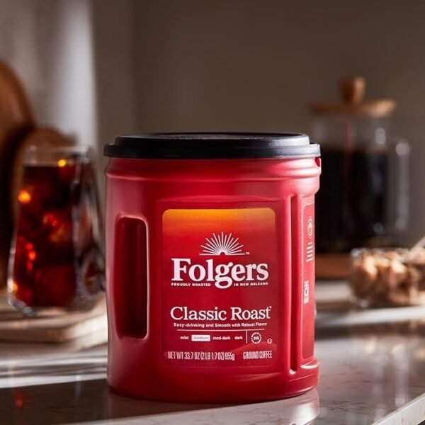 Folgers Classic Medium Roast Ground Coffee, 43.5 oz.