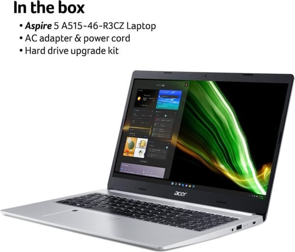 Acer Aspire 5 A515-46-R3CZ Slim Laptop | 15.6" Full HD IPS | AMD Ryzen 7 3700U Quad-Core Mobile Processor | 8GB DDR4 | 256GB NVMe SSD | WiFi 6 | Backlit KB | Fingerprint Reader | Windows 11 Home