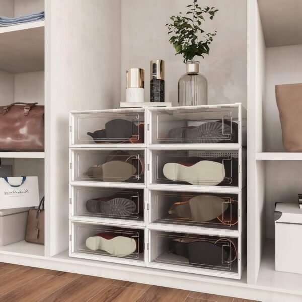 Member's Mark Stackable Shoe Box & Organizer, 4 Pack