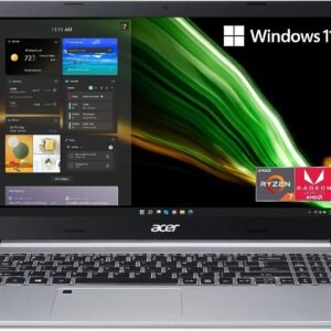 Acer Aspire 5 A515-46-R3CZ Slim Laptop | 15.6" Full HD IPS | AMD Ryzen 7 3700U Quad-Core Mobile Processor | 8GB DDR4 | 256GB NVMe SSD | WiFi 6 | Backlit KB | Fingerprint Reader | Windows 11 Home