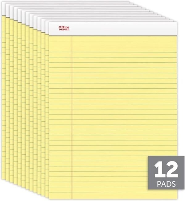 Member's Mark Legal Writing Pad - Perforated Canary 15-Pack