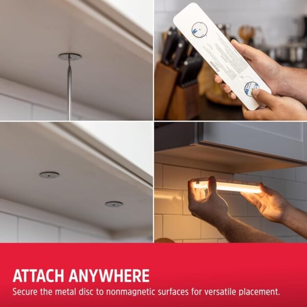 Energizer 9.5" Motion Sensing Magnetic LED Rechargeable Light Bar, 2 Pack