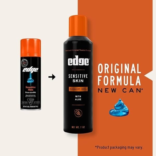 Edge Sensitive Skin Shaving Gel for Men, 9.5 oz., 3 pk.