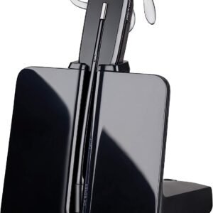 Plantronics - CS540 Wireless DECT Headset (Poly) - Single Ear (Mono) Convertible (3 wearing styles) - Connects to Desk Phone - Noise Canceling Microphone