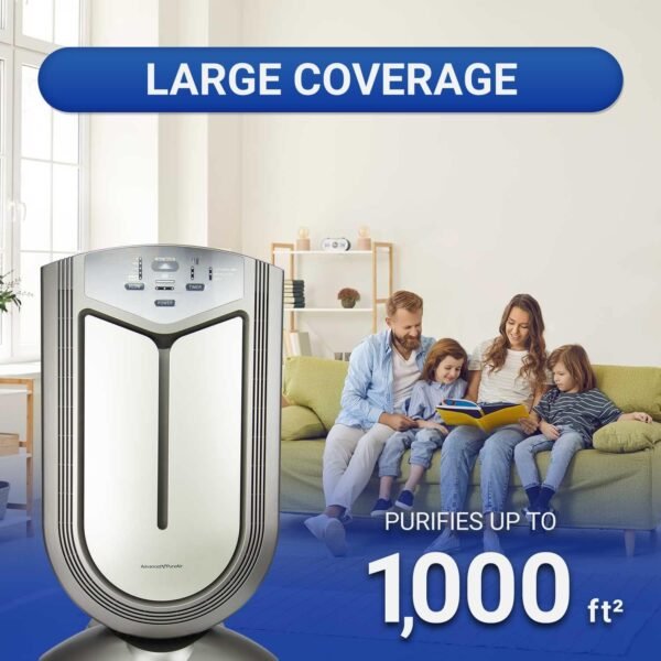 Advanced Pure Air Shield Air Purifier with UV-C (Replacement Filter Included)