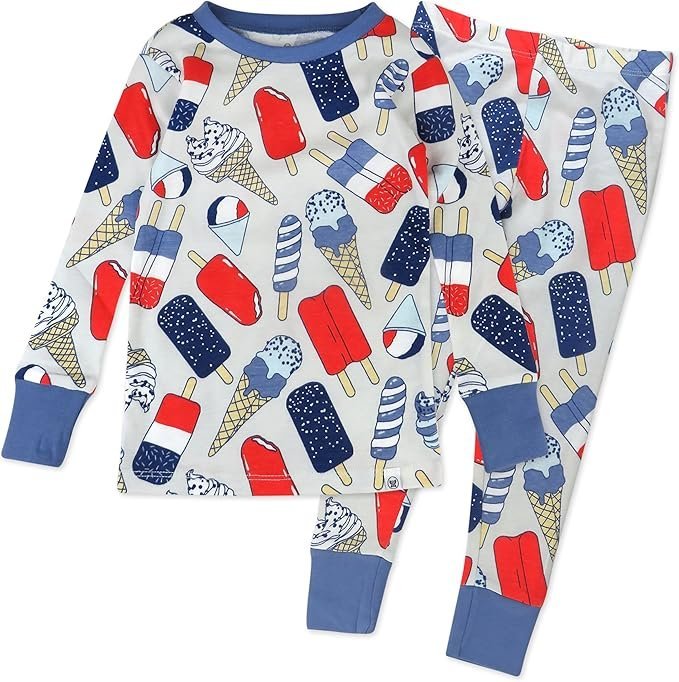 Member's Mark Toddler & Boys 4-Piece Organic Cotton Pajama Set