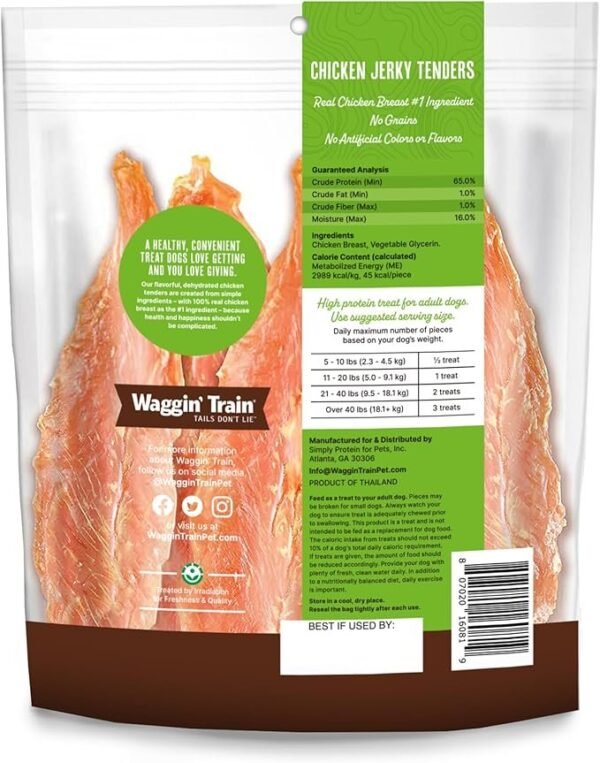 Waggin Train Chicken Jerky Dog Treats, 36 oz.