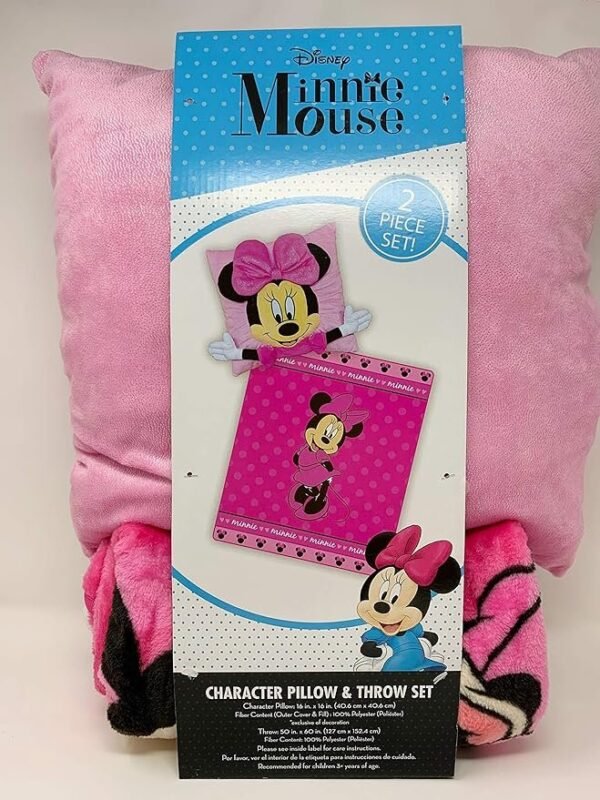 Licensed Character 2 Piece Kids Pillow Pocket and Throw Set, Assorted Characters