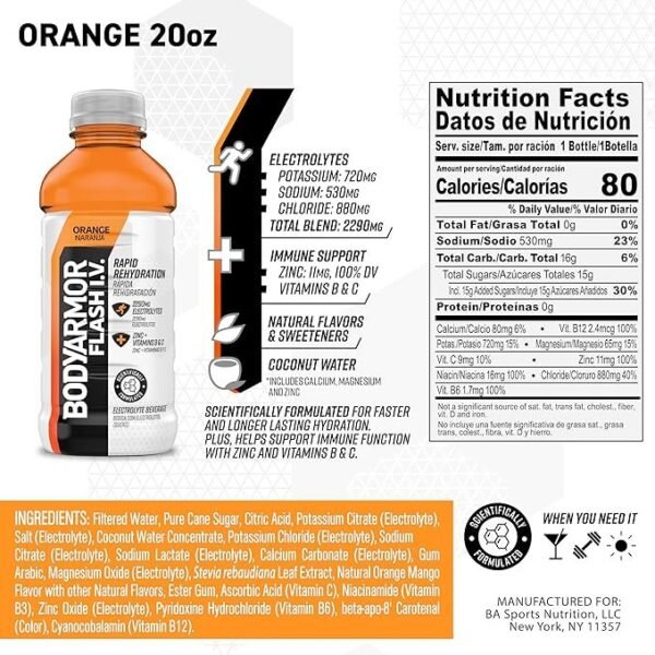 BODYARMOR Flash IV Sports Drink Variety Pack 20 fl. oz.