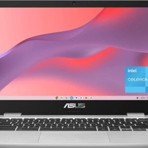ASUS C424MA-AS48F Chromebook C424, 14.0" 180 Degree FHD NanoEdge Display, Intel Dual Core Celeron Processor, 4GB LPDDR4 RAM, 128GB Storage, Silver Color, C424MA-AS48F