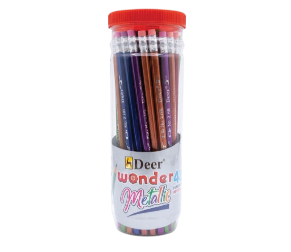 Deer Wonder Metallic Pencils with Eraser