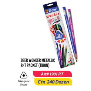 Deer Wonder Metallic Pencil with Eraser Tip