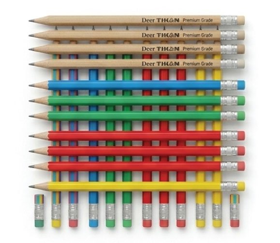 Deer Triangular Pencil with Eraser