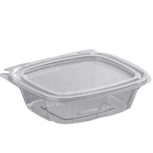 Clear 8 oz Tamper-Evident Hinged Container TEC-8 - 200/CS