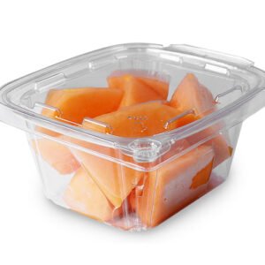 Clear 16 oz Tamper-Evident Hinged Container TEC-16 - 200CS