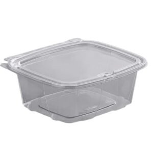 Clear 24 oz Tamper-Evident Hinged Container TEC-24 - 200/CS