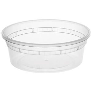 Deli Clear Container 8 oz - 500 cs