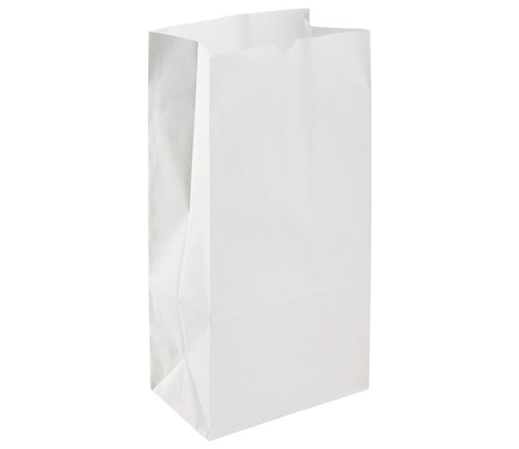 White Paper Bag 8 lb 500/CS