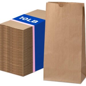 Brown Paper Bags 10 LB Capacity 500/Case