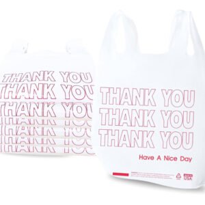 T Sack White Thank You Bag - Large 11.5 x 6.5 x 21 -1000Case