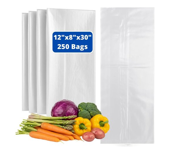Poly Bag 12X8X30 - 2 Mil - 250/CS