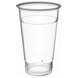 Clear PET Plastic Cold Cup 20 oz - 98mm - 500/Case