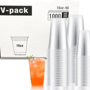 Clear Pet Cup 16oz - 98mm - 1000/Case