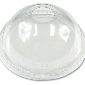 Clear Pet Lid Dome 10 oz - 78mm - No Hole - 1000/CS
