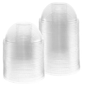 Clear Pet Lid Dome - 12/16/20/24oz - 98mm With Hole - 1000/CS