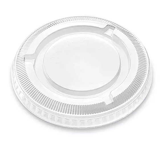 Clear Pet Lid Flat 9oz - 92-93mm No Hole - 1000/CS
