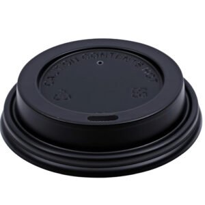 Hot Paper Cup Travel Lid Black 8 oz - 1000/case