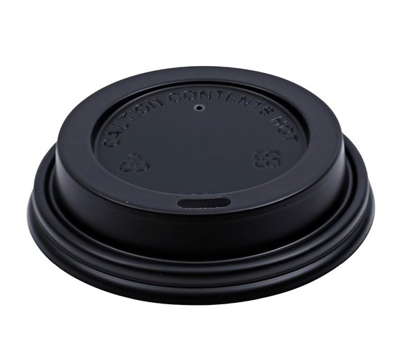Hot Paper Cup Travel Lid Black 8 oz - 1000/case