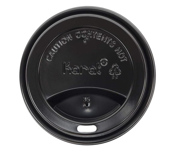 Hot paper cup Travel Lid Black 10-24 oz - 1000/case