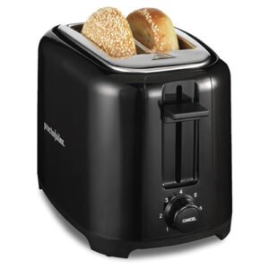 Proctor Silex 2‑Slice Cool Touch Toaster Black