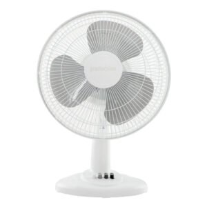 Proctor Silex 12 Inch 40w Oscillating Table Fan in White