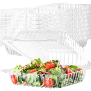 Clear Hinged Lid Container Shallow - 200/CS