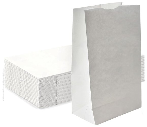 White Paper Bag 4 lb 500/CS