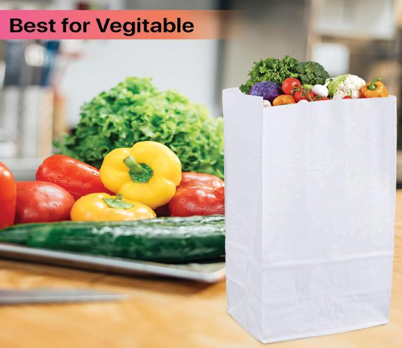 White Paper Bag 6 lb 500/CS