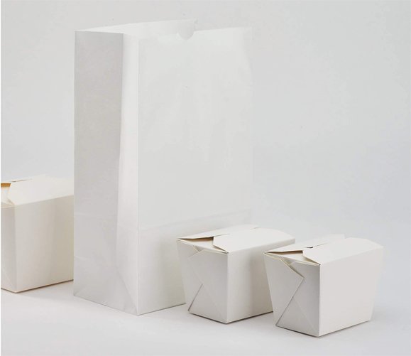 White Paper Bag 8 lb 500/CS