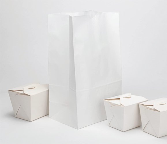 White Paper Bag 20 lb 500/CS