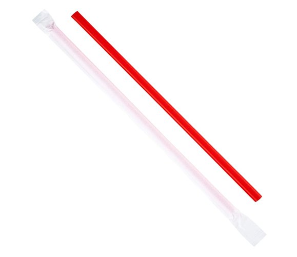 Giant Straw Poly Wrapped 10.25 - Individual - 300/CS